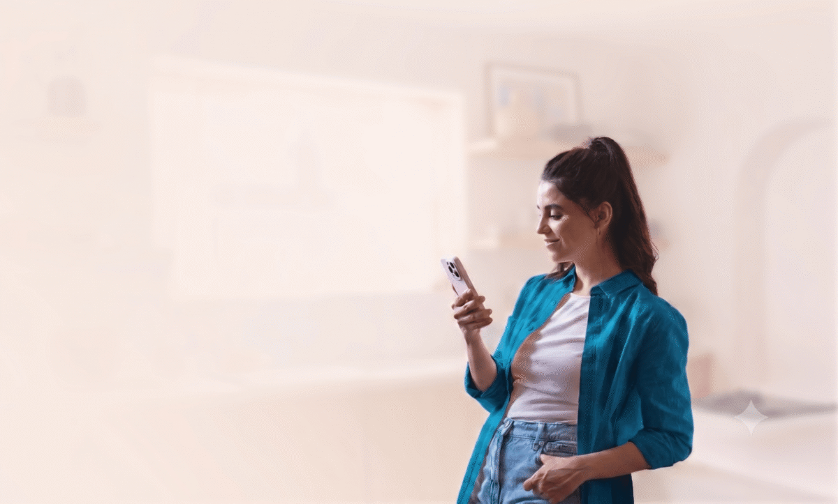 Person receiving virtual digestive care from home